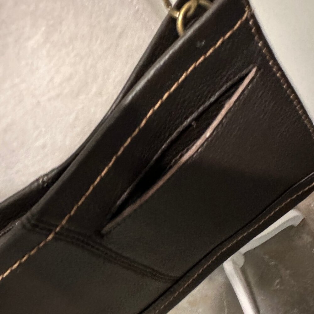"The Sak" crossbody chocolate leather purse - Picture 9 of 9